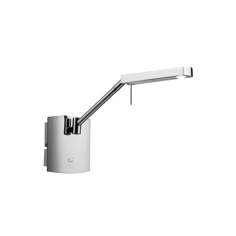 Rye LED Swing Arm Sconce, Polished Chrome