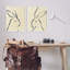 «Minimalist Rabbit Line», ensemble de 2 giclées d'art encadrées par June Erica Vess-108631458-108631459