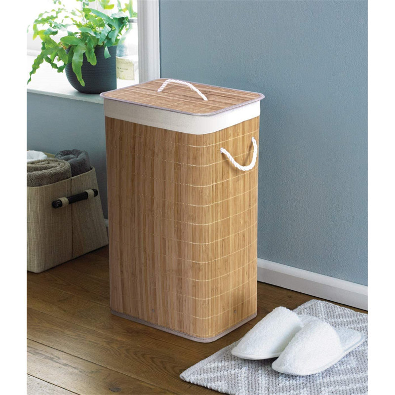 Bamboo Laundry Hamper with Handles