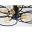 Plafonnier semi-encastré 9 lumières 28 po