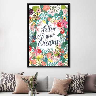 « follow your my rêves », art sur toile