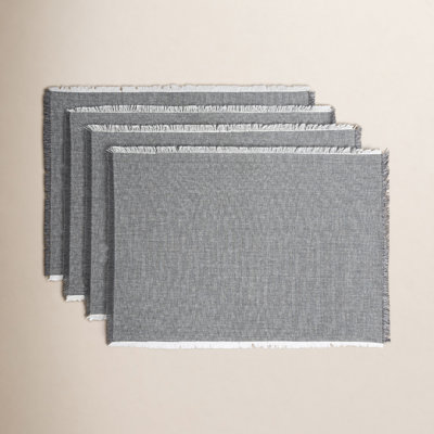 Woven Frayed Chambray Placemat
