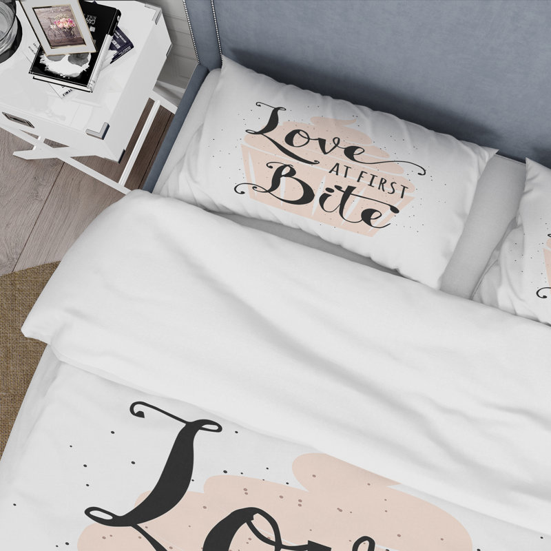 Love At First Bite - Ensemble de housse de couette traditionnel - Microfibre de polyester