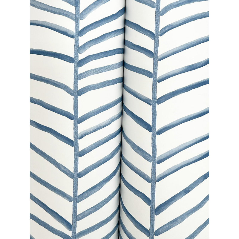 Papier peint Cascade Palm Chevron, Mer