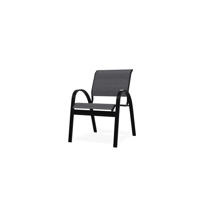 Chaise de café Aruba II, Noir, Étain Augustine