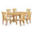 7 pièces : 1 table, 6 chaises