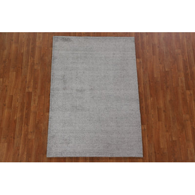 One-of-a-Kind 3'11" X 5'11" New Age Wool Area Rug in Gray