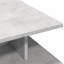  Table basse en bois d'ingénierie gris béton 40,2 x 21,7 x 13,8 po