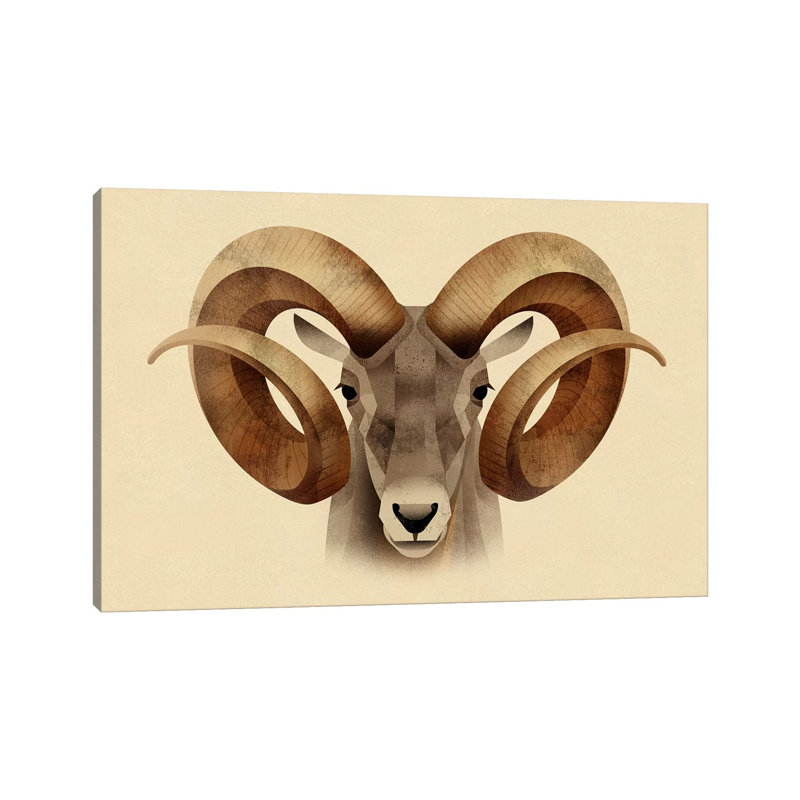 Urial 1 Piece Wall Art on Canvas, 66.04 cm H x 45.72 cm W x 1.91 cm D, Wrapped Canvas