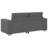 vidaXL Loveseat Sofa Dark Grey Polyester Fabric, Plywood, Steel, Plastic-48329283