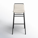 Mylo Upholstered Counter Stool with Metal Frame