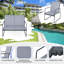 4 Pieces Patio Furniture Set Outdoor Conversation Set With Tempered Glass Coffee Table