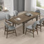 Ensemble de salle à manger extensible avec chaises rembourrées-128494189-134325815