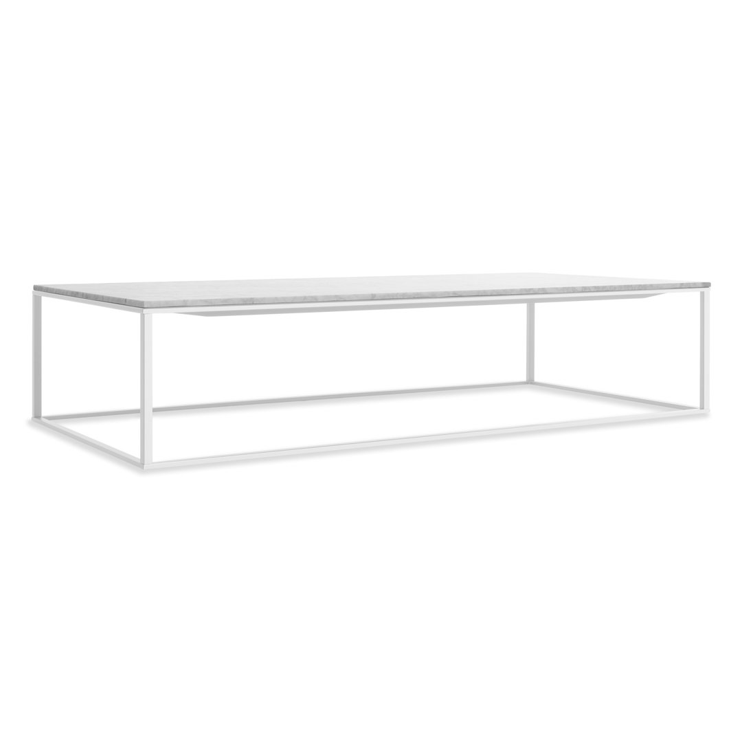 Minimalista Coffee Table with Marble Top Blu Dot Table Base 