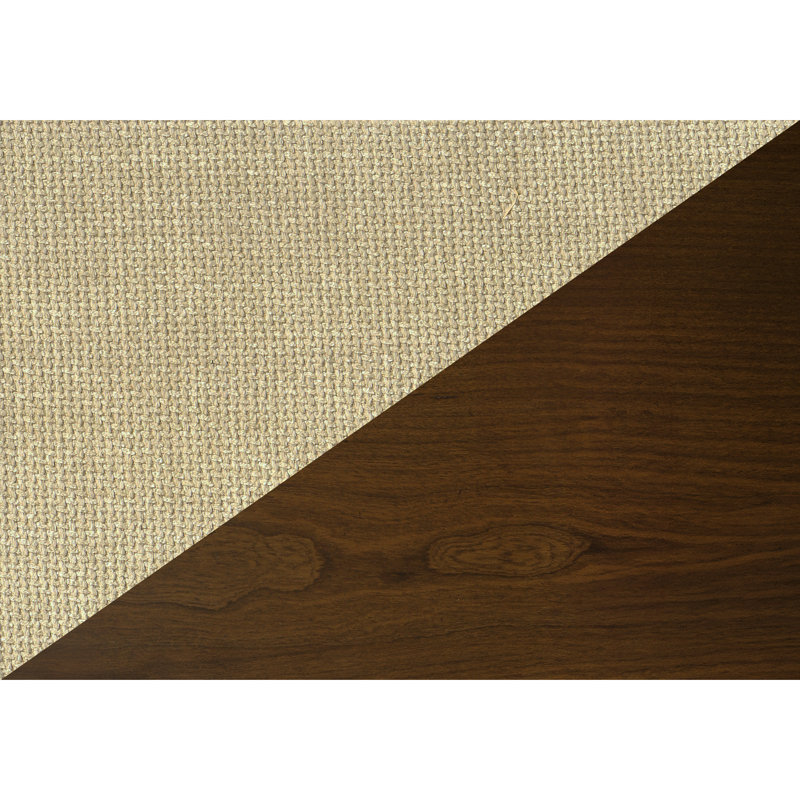 Chaise de salle à manger, hauteur 32 po, ensemble de 2, latérales, rembourrée, salle à manger, cuisine, tissu sable, style Mid-Century, moderne