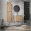 Meuble-lavabo mural 24 po avec lavabo et armoire latérale, portes à fermeture douce, armoire combinée 00112IMO x 2-00624IMO (emballage KD)