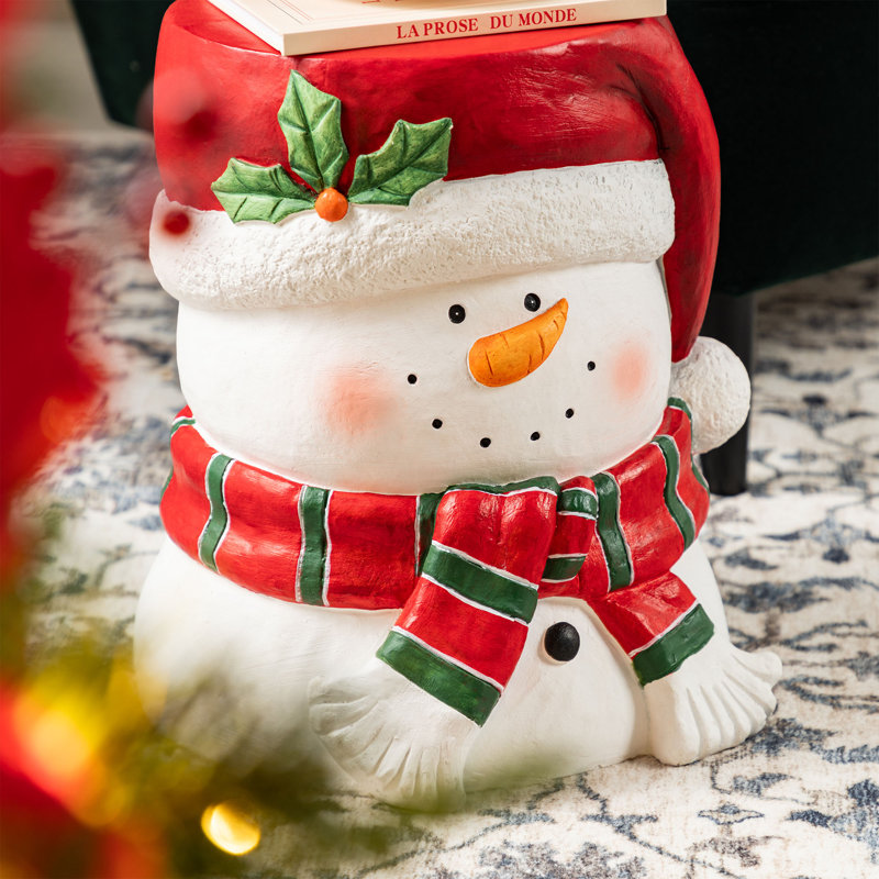 Tabouret ou table d'appoint 14,25 po H Christmas