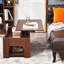 Table basse à plateau relevable 39 po avec compartiment de rangement dissimulé et tablette ouverte-309378938