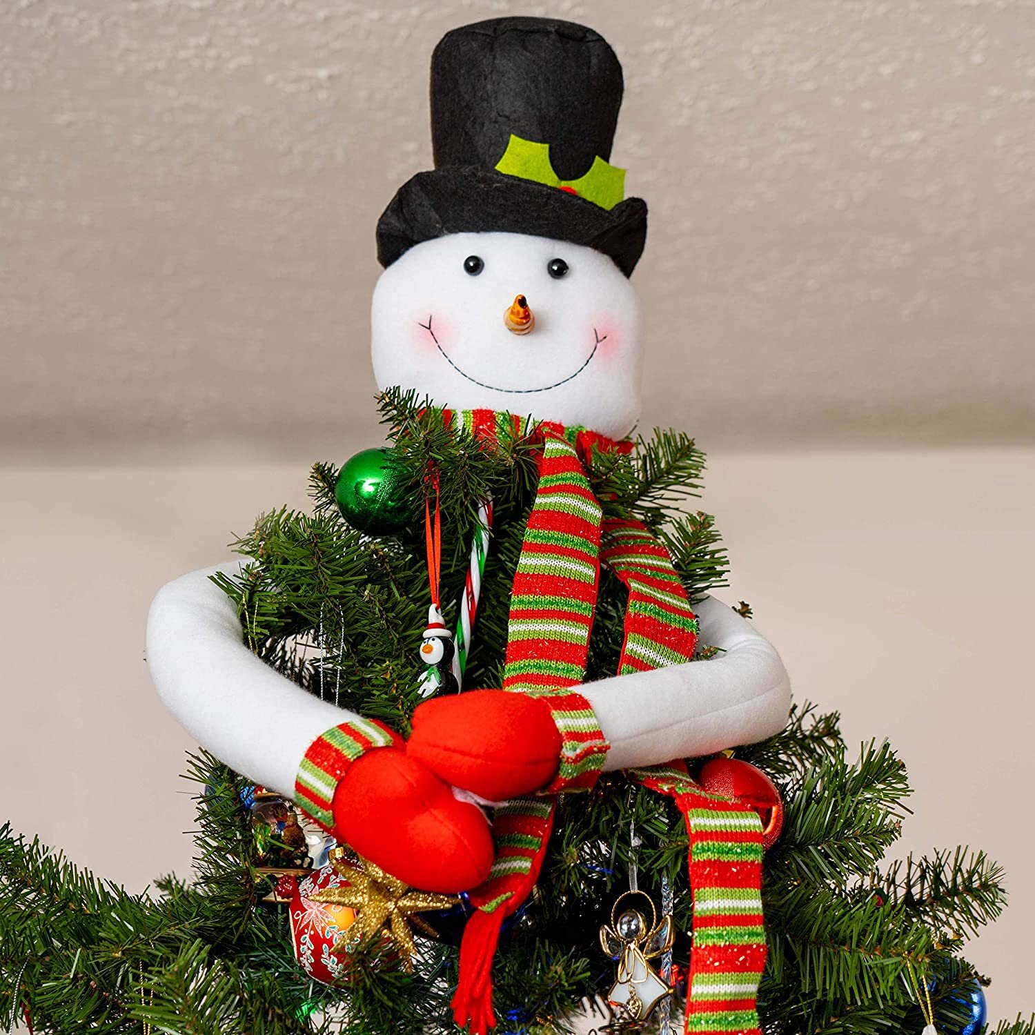 Fabric Tree Topper - Lighted
