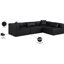Canapé modulaire en similicuir 4 pièces Houswerth-94884271
