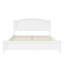 Lit plateforme double avec tête de lit double et pieds en lattes de bois-83678328