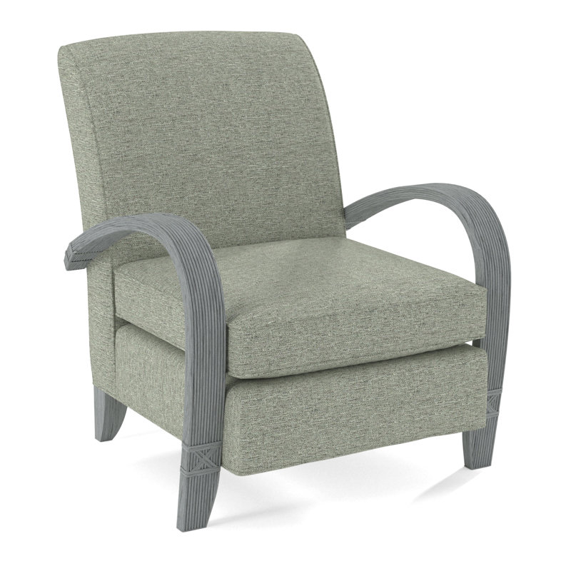 Vero Armchair, White Sugar Performance; 0863-91, Nickel