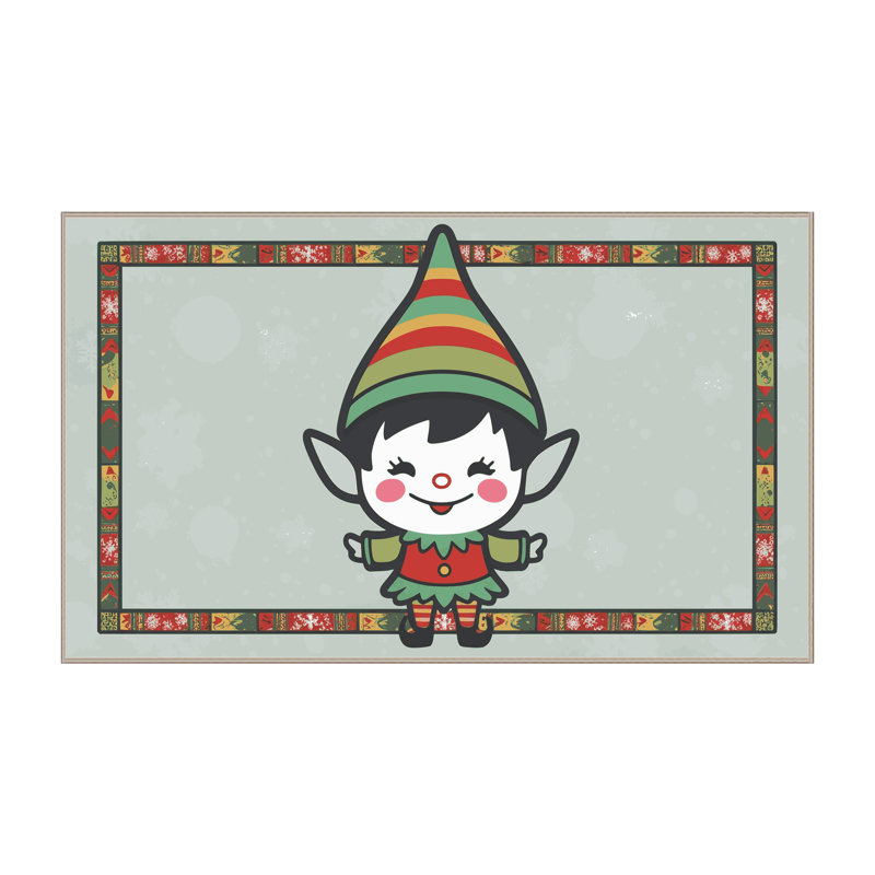 Tapis de Noël hiver lavable Ginza Six, Rectangulaire 2 pi x 3 pi