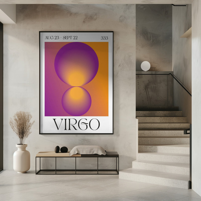 Virgo Print by Valeria Castillo, 10" H x 8" W 