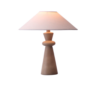 22.5"H Hydrocal Table Lamp - Speckled Coffee - Set of 2