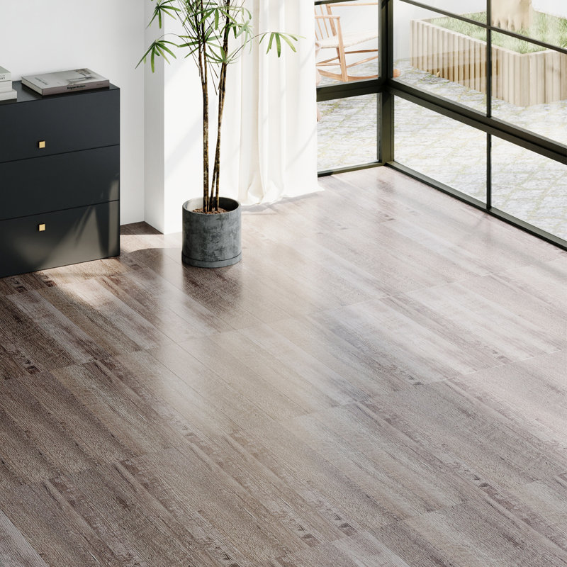 15.2cm W x 91.5cm L x 0.2cm Laminate Flooring