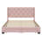 Queen Size Linen Upholstered Platform Storage Bed