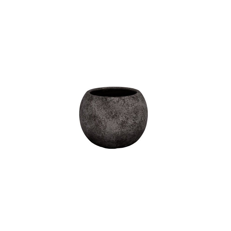 Terracotta Round Pot L Finish Antique Gray
