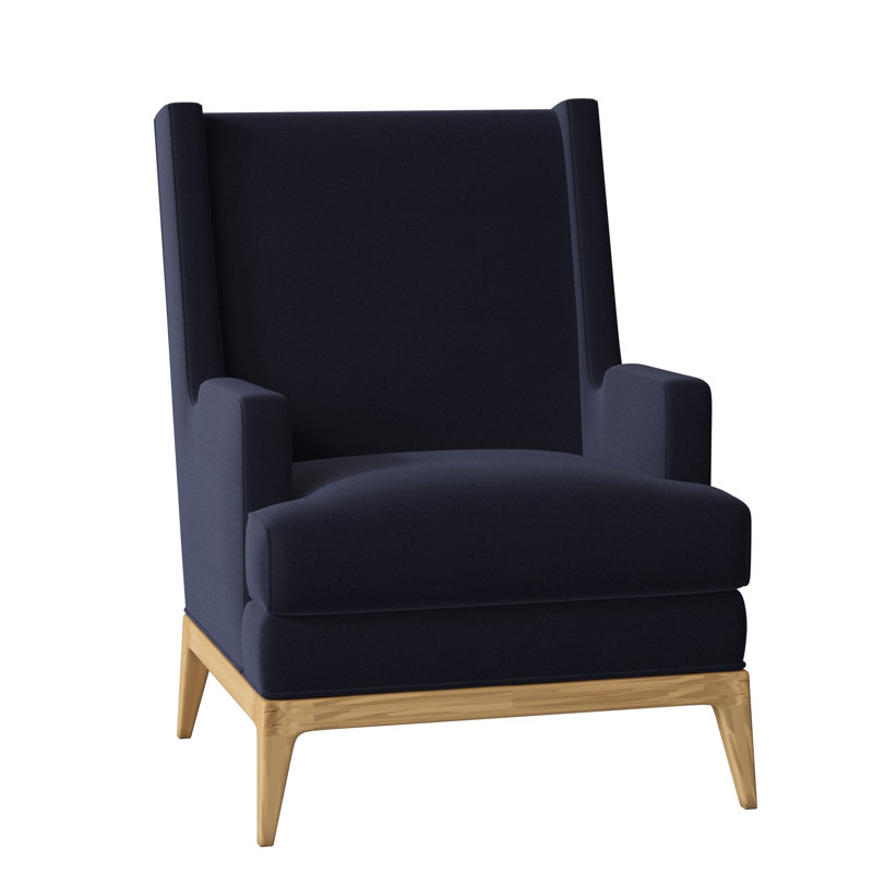 Cooper Upholstered Wingback Chair, Margaret Uniform, Amber