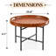 Table basse en bois avec support en métal Haritonas