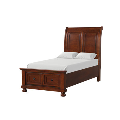 Leonid 419E98BA47A94D98912D4ECEBE84CA68 Twin Bed Cherry