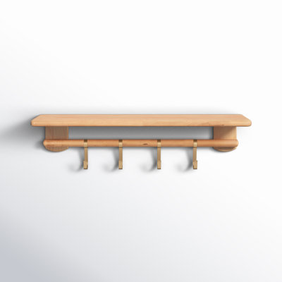 Faustina Wall Shelf with Hooks