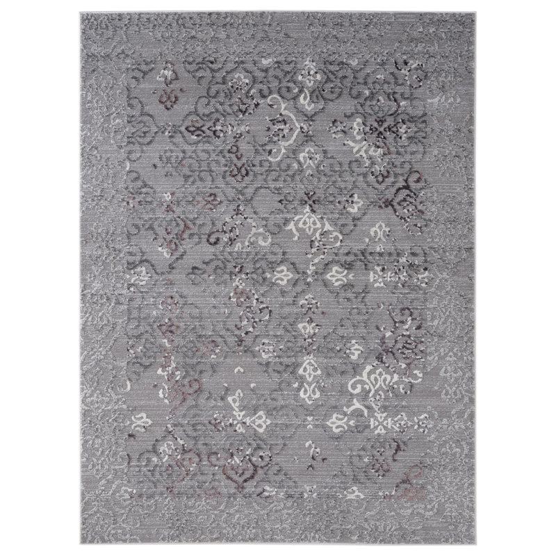 Tapis gris Askov, Rectangle 7 pi 10 po x 10 pi 6 po