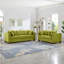 Canapé de salon moderne avec accoudoirs carrés avec accoudoirs décoratifs cloutés 2 + 3 places-118643220