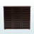 Letha 5-Shelves With 3-Slatted Door Shoe Storage Cabinet in Dark Brown, 38.06" H X 44.2" W X 12.87" D