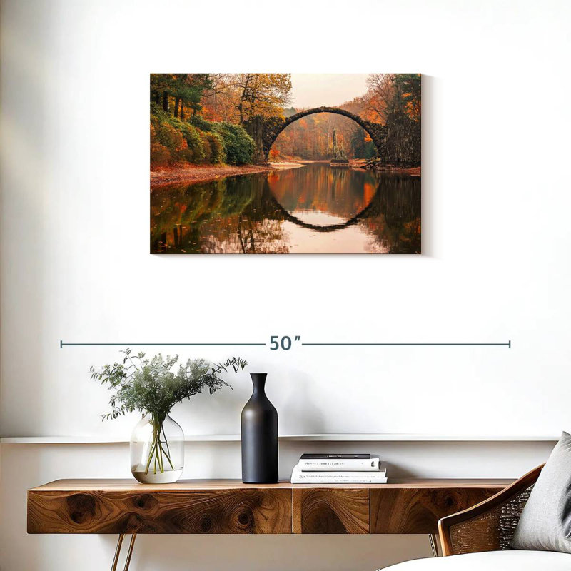 Lilie Devil's Bridge In Autumn, 20" H x 30" W