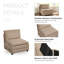 Fauteuil d'appoint sans accoudoirs Lauretta-130047780