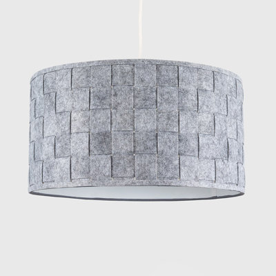 Monza 24 cm H Drum Cotton Pendant Shade ( Clip On )