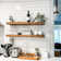 Malina 2 Piece Pine Floating Shelf