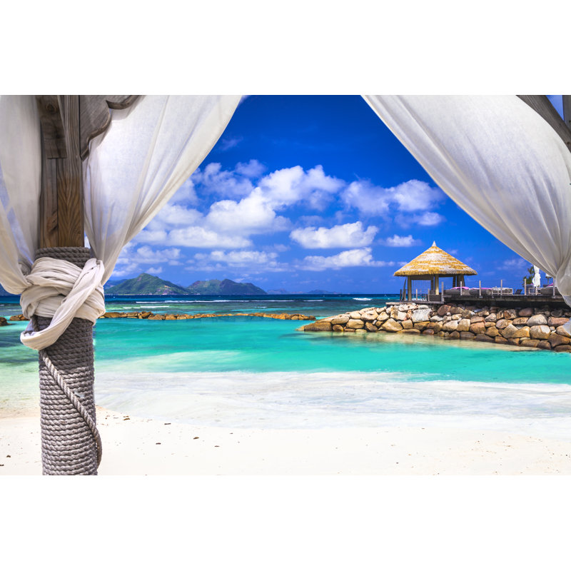 Tropical Scenery - Wrapped Canvas Print, 30cm H x 46cm W x 3.8cm D