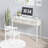 Cream White Vanity Desk with 3 Drawers