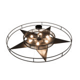 6 - Light Semi Flush Mount