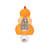 Harvest Blossom Stacked Pumpkins Ceramic Nightlight