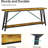 Industrial Console Table For Hallway, Entryway And Living Room-1326899663