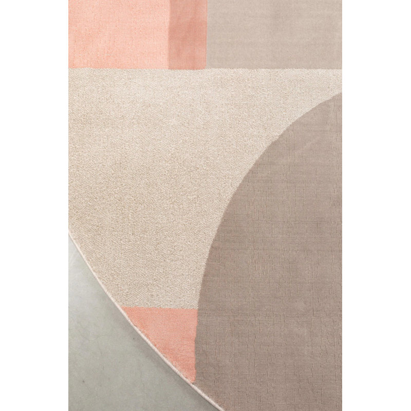 Hilton Geometric Area Rug, Round 7'