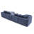 137.5" Modular Corduroy U Shaped Sofa-605434435